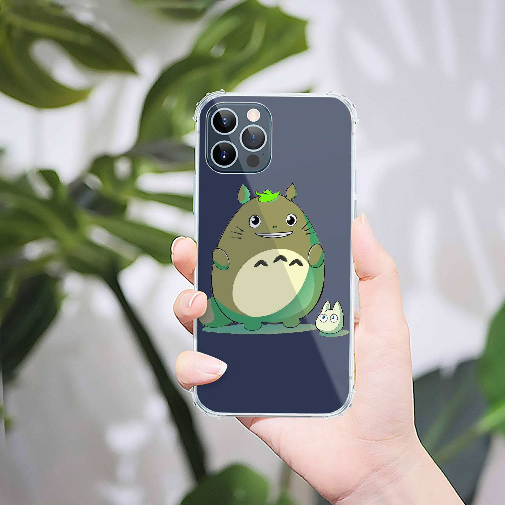 （画像用） となりのトトロ 草壁メイ 草壁サツキ My Neighbor Totoro Satsuki Kusakabe Mei Kusakabe 【iPhone 12シリーズ対応】透明スマホケース（クリアソフトケース）